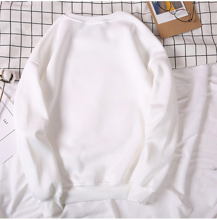 Áo Sweater Tay Dài Cổ Tròn Màu Trơn Size S-4Xl Thời Trang Cho Nam Nữ