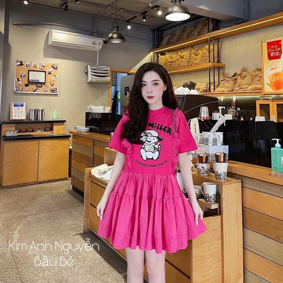 [Mã FATHANG5 giảm 10K đơn 50K]  VÁY COTTON HÌNH DÁNG XÒE 2 MÀU ( ảnh thật ) | BigBuy360 - bigbuy360.vn