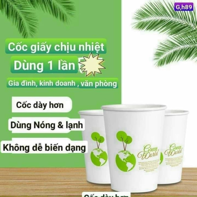 Set 50 Cốc Giấy Paper Cup 250ml