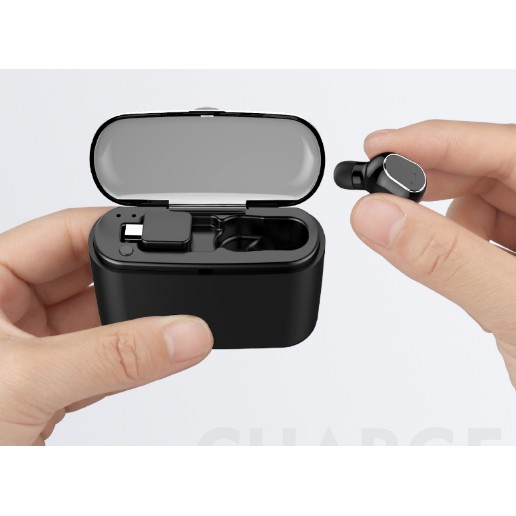 [Có Sẵn] Tai nghe Bluetooth Nobel line M8 tàng hình mini siêu nhỏ siêu rẻ tiện lợi nam nữ giá rẻ