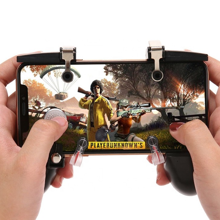 Tay cầm chơi game PUBG ROS Liên Quân dòng (MVPro) 6in1 thế hệ 2019 tặng móc khóa game