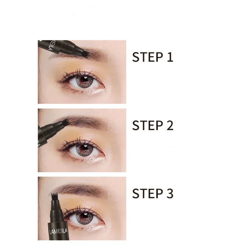 (hàng Mới Về) Bút Kẻ Lông Mày Lameila Đầu 4 Ngạnh Tiện Dụng | BigBuy360 - bigbuy360.vn