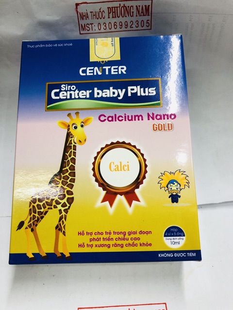 Siro CENTER BABY PLUS ( loại bổ sung canxi & loại giúp ăn ngủ ngon)