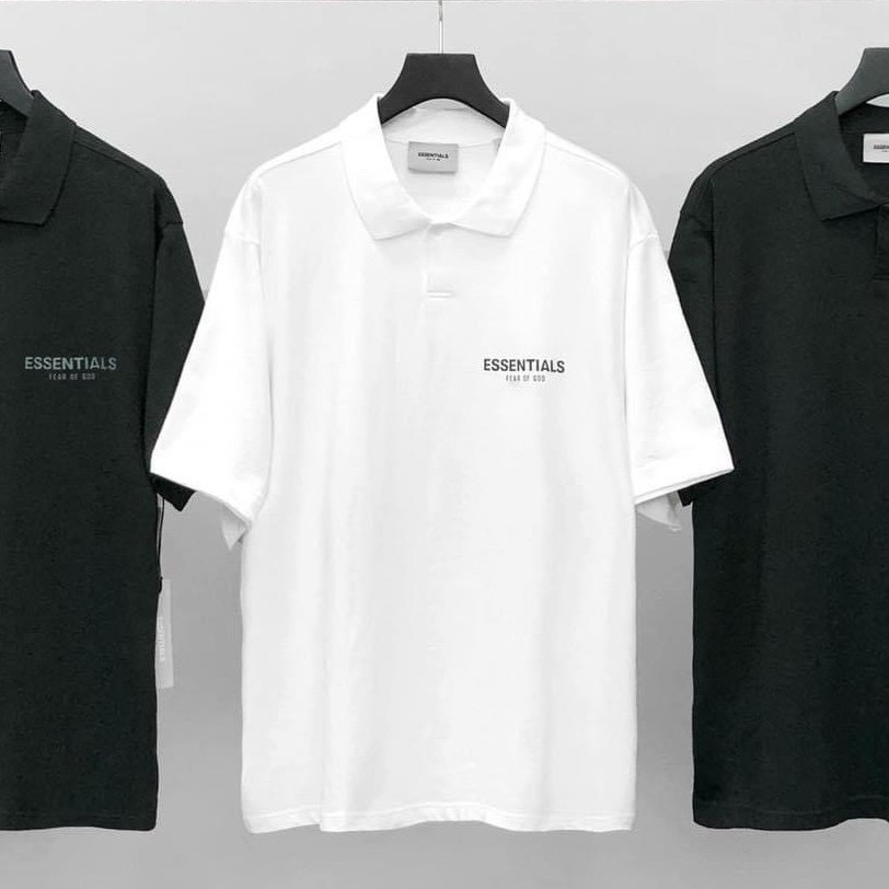 Áo polo unisex cổ bẻ ESS Áo thun polo nam nữ cao cấp tay ngắn dệt bo vải cá sấu xuất xịn chuẩn form sang trọng YiiL PL01 | BigBuy360 - bigbuy360.vn