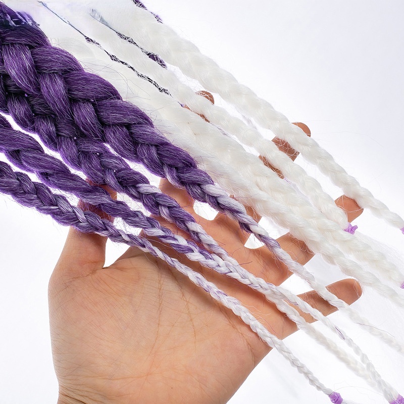 Tóc giả MISS FANCY thắt bím 2 bên 60cm Nhiều màu thời trang cho nữ