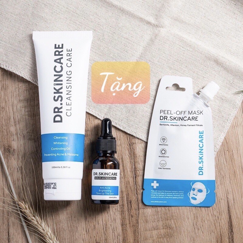  [ tặng ] Combo cải thiện mụn Dr Skincare