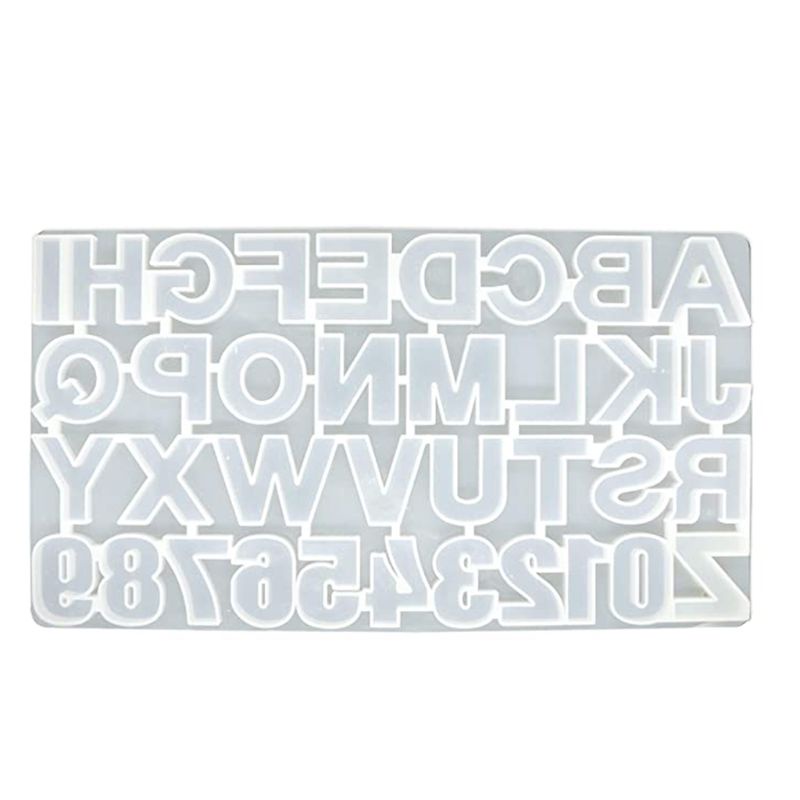 Khuôn Silicone Làm Móc Khóa Hình Chữ sa DIY