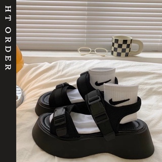  Sandal nữ đế bự cao thời trang dễ phối đồ phong cách năng động quai vải phù hợp mọi lứa tuổi #9859