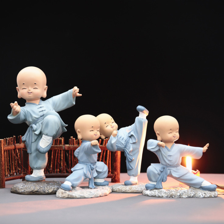 Tượng Chú Tiểu Áo Xanh Size Vừa 15cm