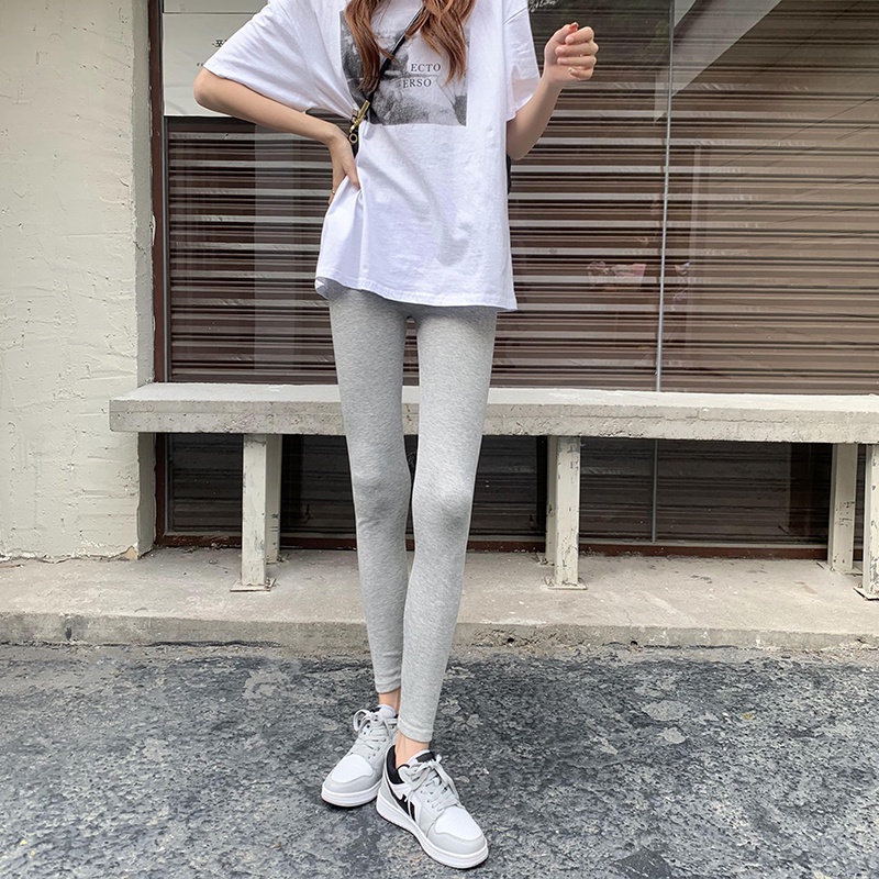 Quần Legging Thể Thao Lưng Thun Co Giãn Màu Xám Nhạt Cho Nữ | BigBuy360 - bigbuy360.vn