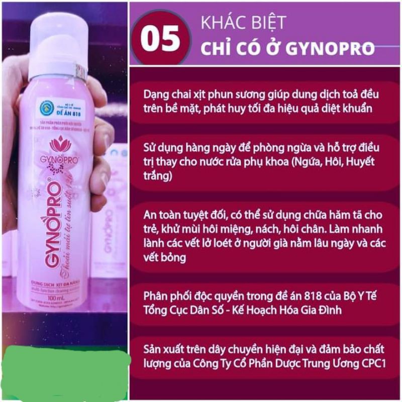 Dung dịch đa năng Gynopro