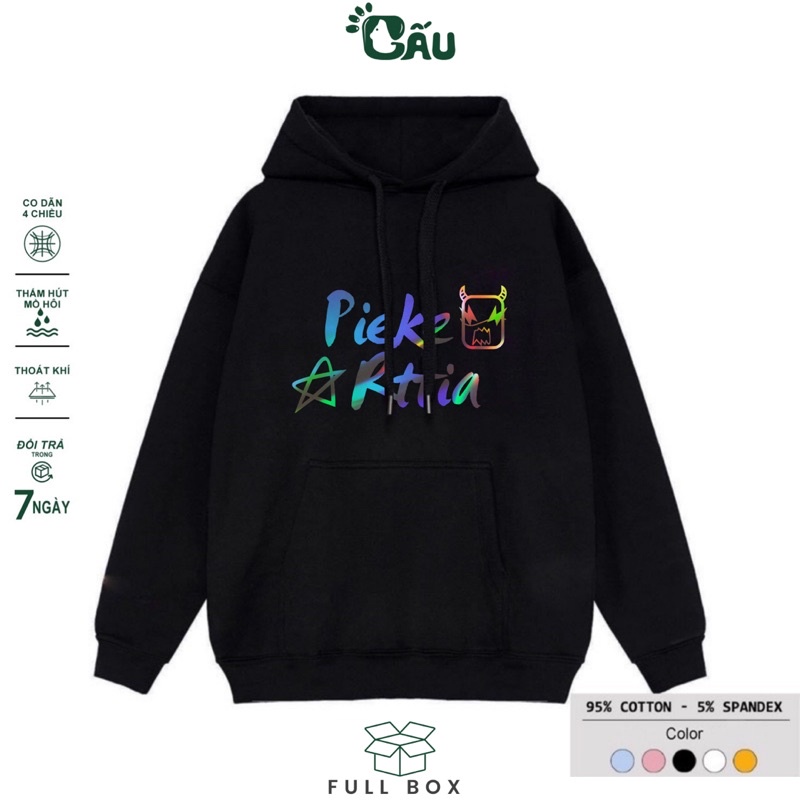 Áo khoác hoodie Gấu194 vải nỉ co dãn, dày dặn mềm mịn form rộng - Peke Tyttia