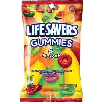 LIFE SAVERS KẸO DẺO 5 VỊ 198G