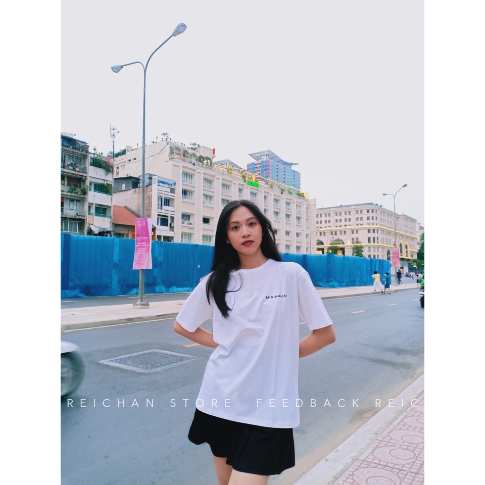 Áo thun nam nữ - áo phông unisex cotton 100% mát mịn thấm hút mồ hôi Minimalist basic Reichan