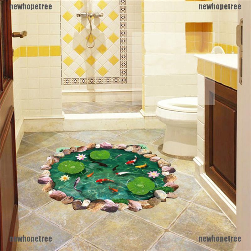 Decal Dán Tường Sàn Và Tường 3D Có Thể Tháo Rời