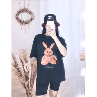 Đồ Bộ Thun Nữ Sét Đồ Bộ Quần lững Ngố mặc nhà Contton 4 chiều in hình Bad Rabbit