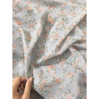 Vải voan hoa xinh/ voan chiffon
