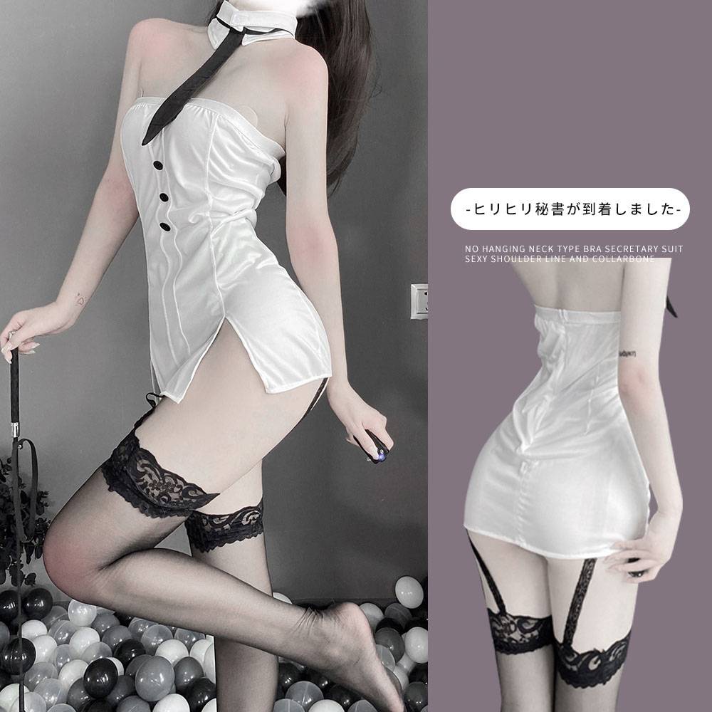 Bộ đồ ngủ hóa trang thư ký kiểu dáng ngọt ngào quyến rũ cho nữ