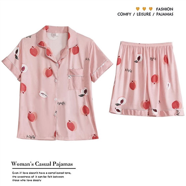 Bộ Pijama đùi chất lụa cao cấp