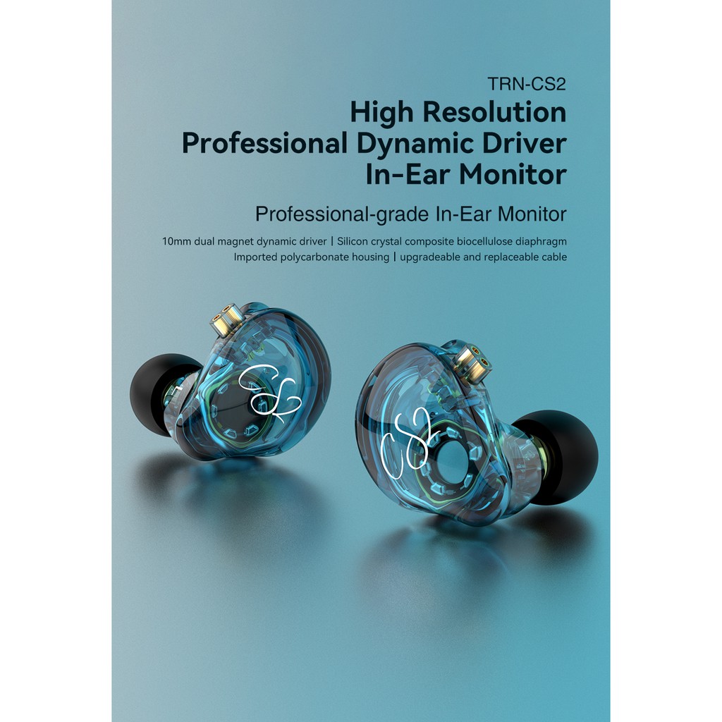 Tai Nghe Nhét Tai Có Dây TRN CS2 2PIN TRN MT1 V90 ST1 CS1 Chuyên Dụng