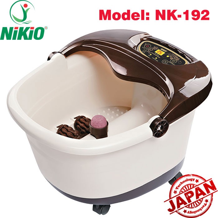 Bồn ngâm chân massage Nhật Bản Nikio NK-192 - Cải thiện giấc ngủ, giảm stress