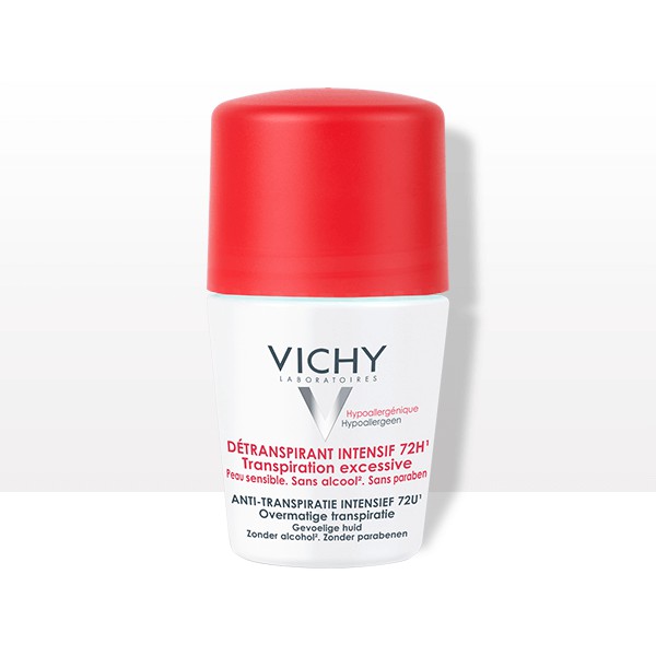 Lăn khử mùi khô thoáng vùng da dưới cánh tay 72 giờ Vichy Detransprirant Intensif 72h Transpiration Excessive 50ml