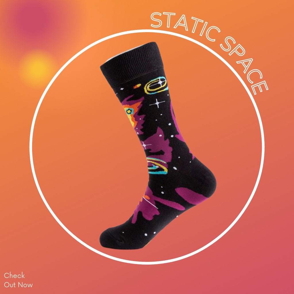TẤT VỚ CAO CỔ NAM NỮ HỌA TIẾT - STATIC SPACE