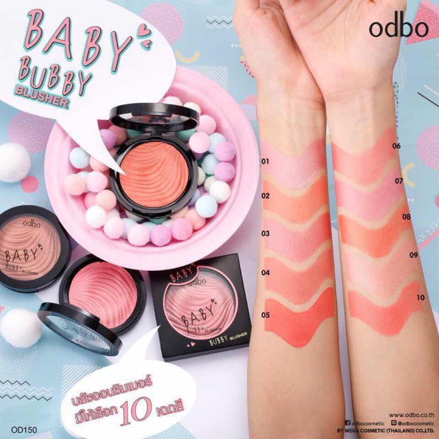 Má Hồng Bắt Sáng Odbo Baby Bubby OD150