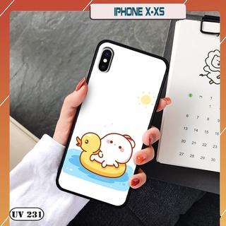 Ốp lưng nhám in hình 3d iphone x / xs