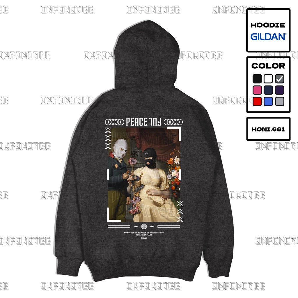Áo Hoodies nỉ INFINITEE có mũ form rộng SFni0002