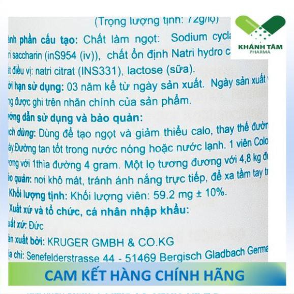 ! Đường viên Cologrin Sweetener Tablets (Chai 1200 viên) - Đường ăn kiêng, tiểu đường