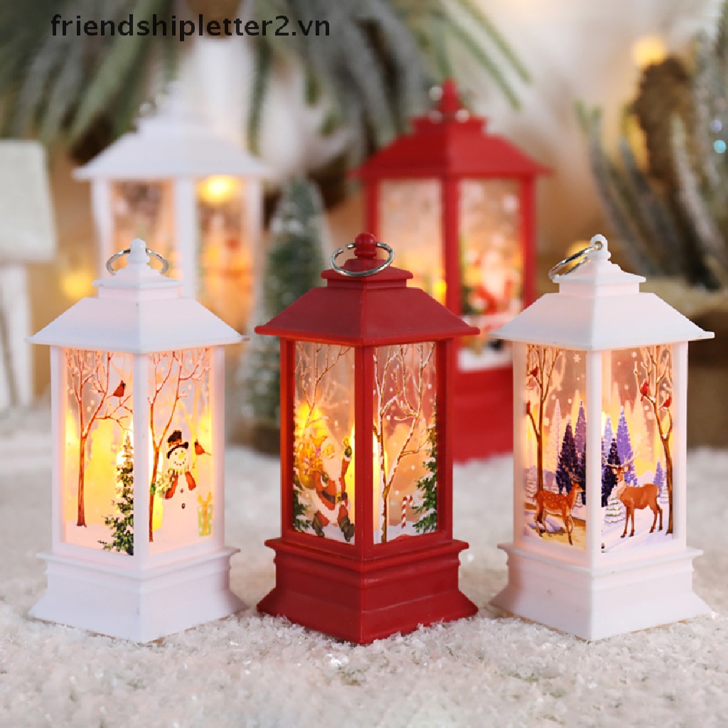 Đèn led kiểu dáng đèn lồng trang trí Giáng sinh 2vn