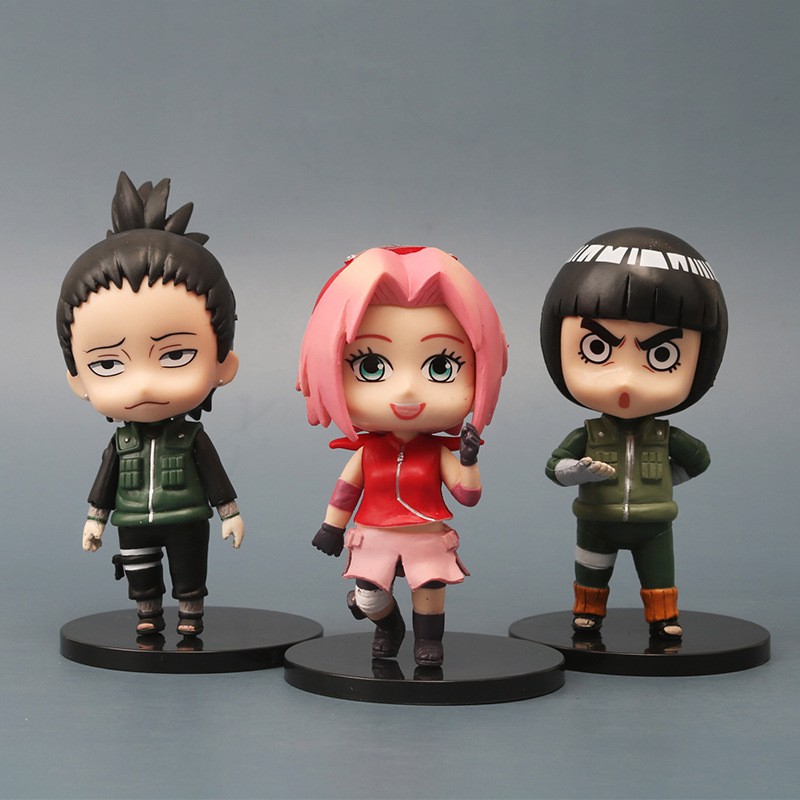 Bộ 6 mô hình nhân vật trong Naruto chibi đáng yêu