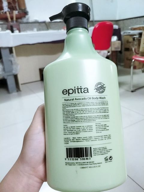 Sữa tắm Epitta 1200ml - Malaysia (5 màu : anh đào,  nho, bơ, vani , trà xanh)