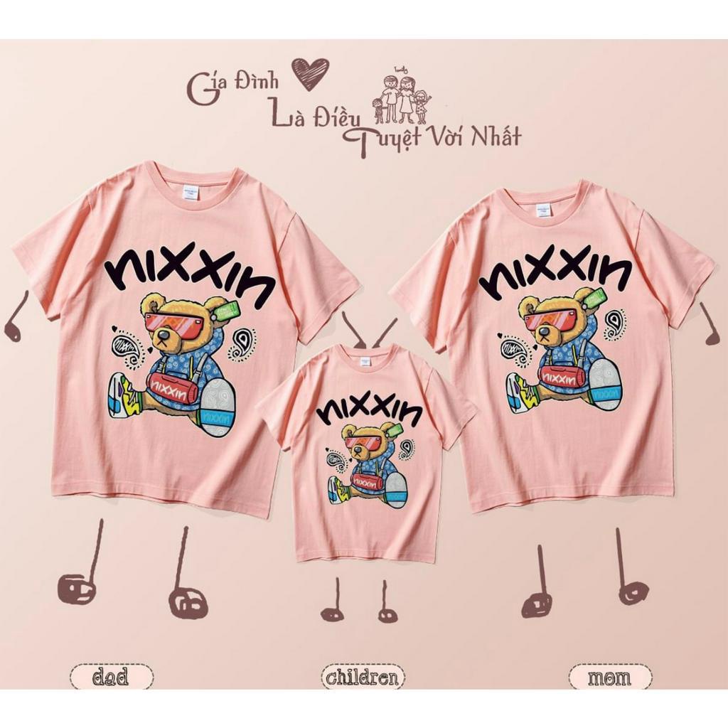 Áo thun gia đình NIXXIN cho bé, áo phông trẻ em, unisex, TP KIDS