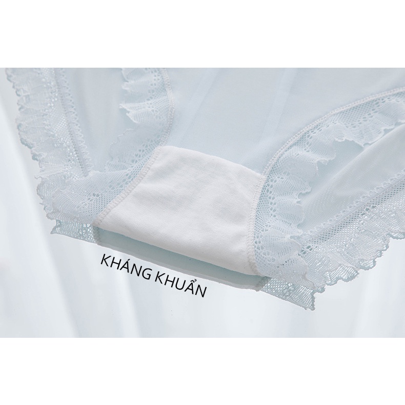 Quần lót nữ thun lạnh dệt lưới thoáng khí,lót kháng khuẩn 351
