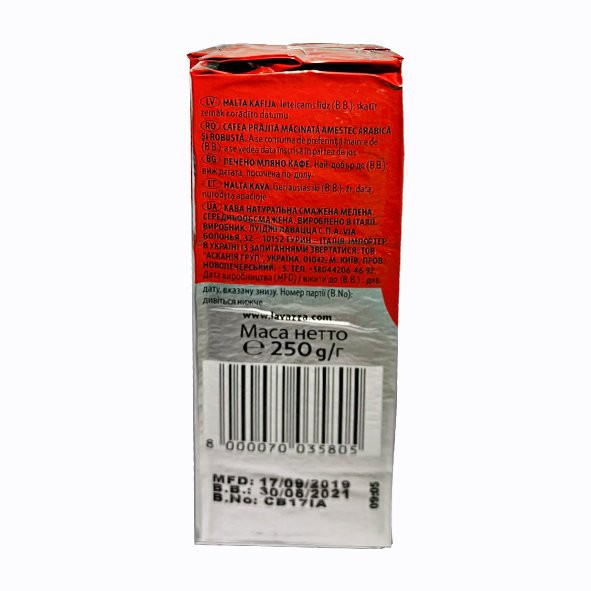 CÀ PHÊ BỘT LAVAZZA COFFEE QUALITA ROSSA 250G | BigBuy360 - bigbuy360.vn