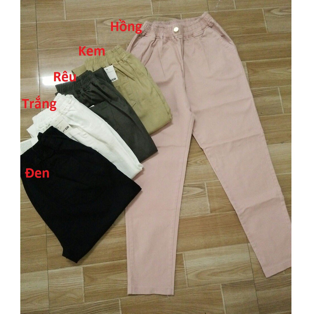 Quần Baggy Nữ Lưng Thun 1 nút - Quần Baggy Jean - Tashop 49 | BigBuy360 - bigbuy360.vn