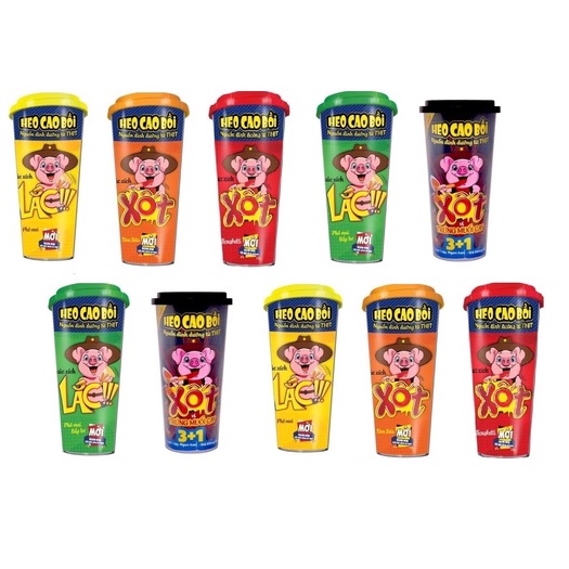 Lốc 10 ly xúc xích lắc heo cao bồi