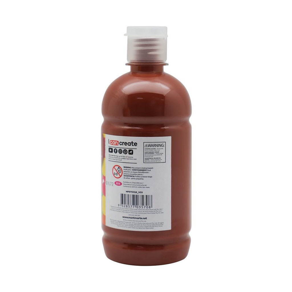 Màu Nước Poster Paint Mont Marte 500ml - Burnt Sienna - MPST0018