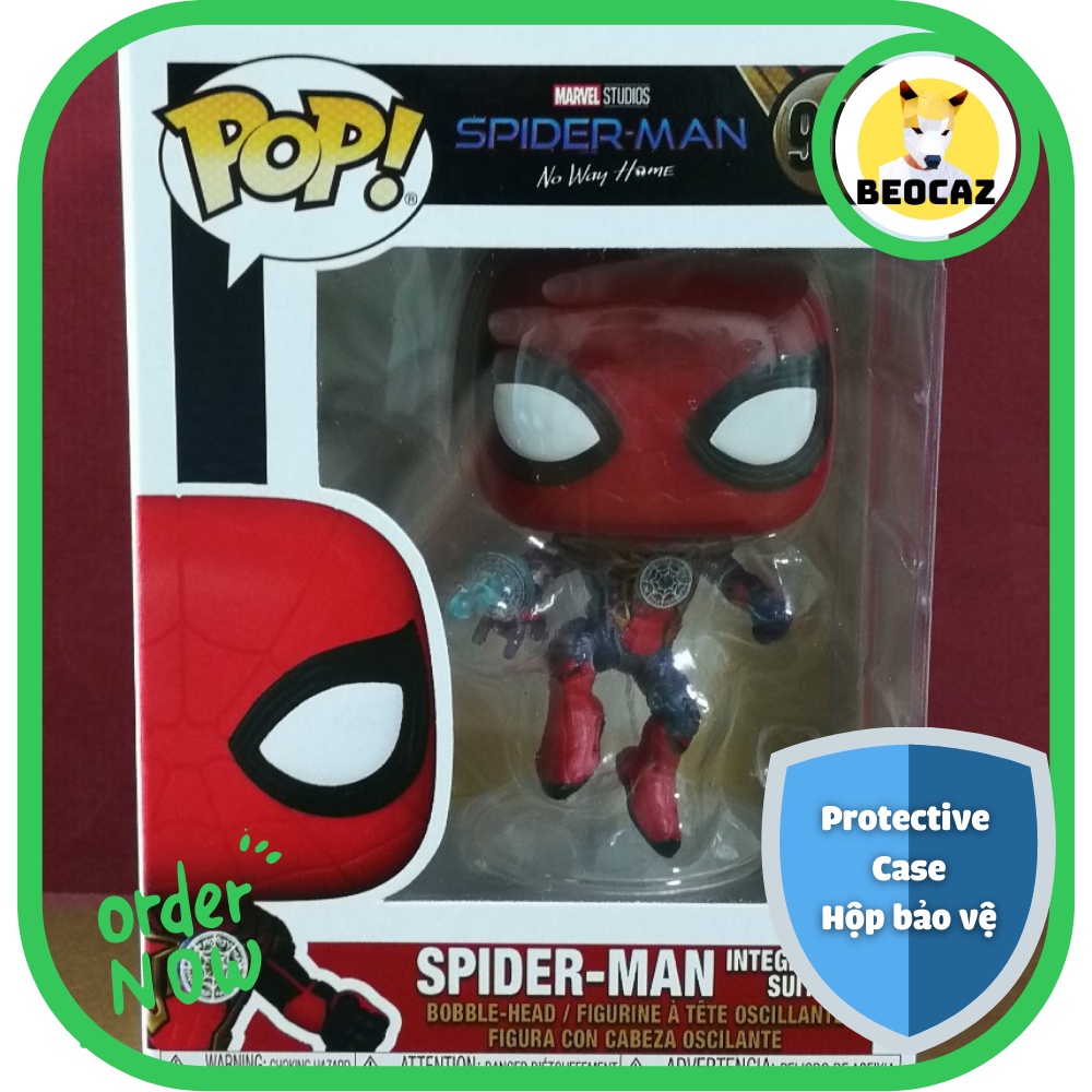 [Full Box Tặng Hộp Bảo Vệ] Mô hình Funko nội địa Trung Người nhện Spider Man phiên bản nâng cấp No.913