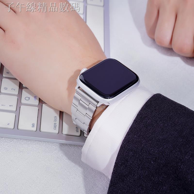 ┅☃□Dây đeo da màu trơn cho đồng hồ thông minh Apple Watch iwatch2 / 3 / 4 / 5 / 6 / SE