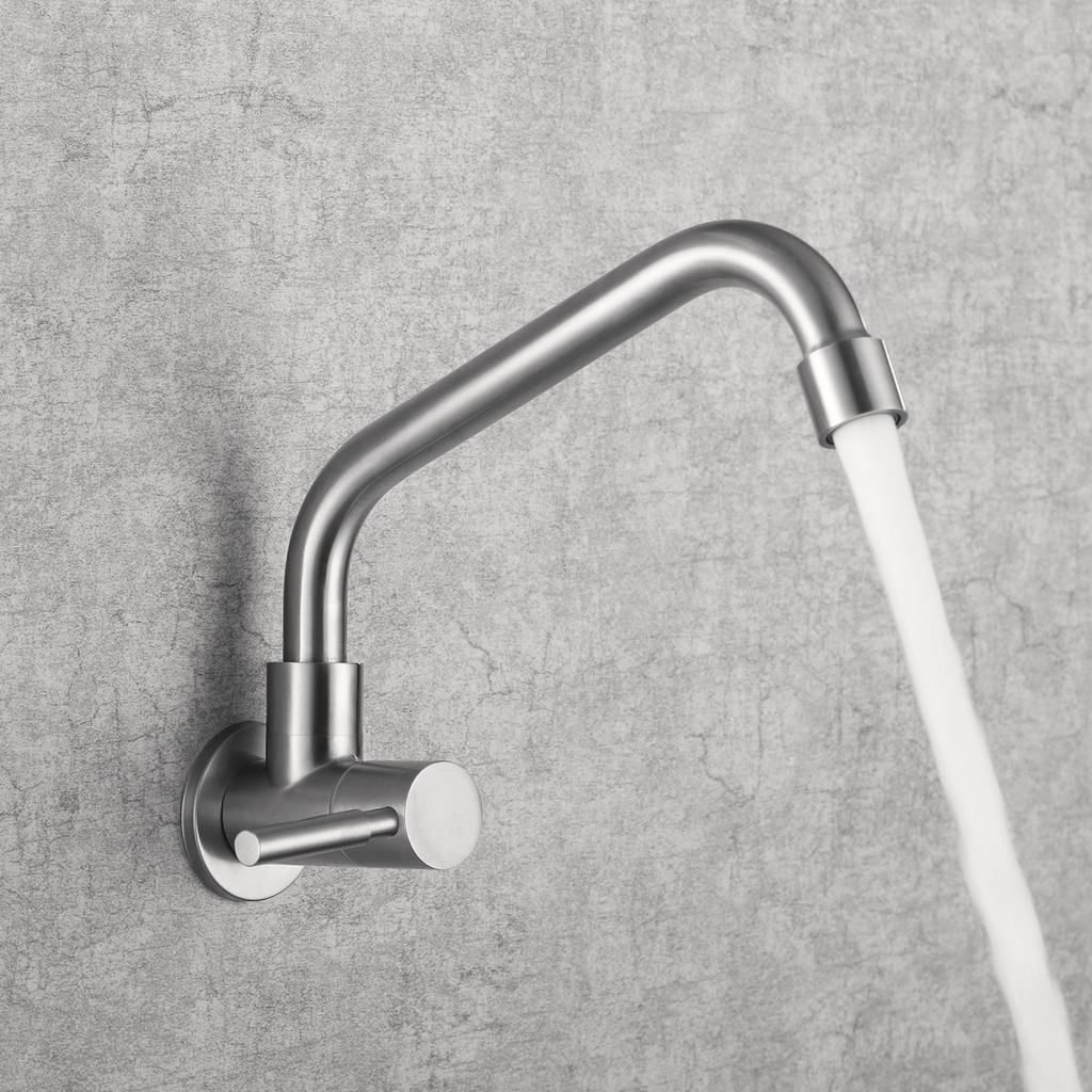 Vòi nước gắn tường BAOKEMO BKM1043 bằng thép không gỉ