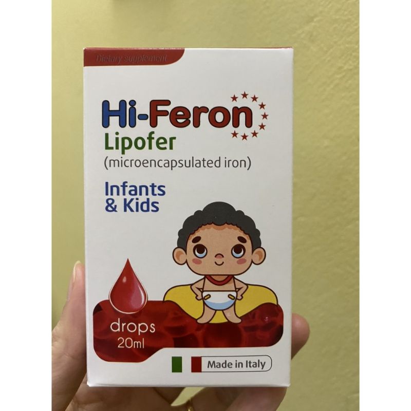 Siro Sắt dạng nhỏ giọt Hi Feron bổ sung hỗ trợ tái tạp hồng cầu , cho trẻ thiếu máu (Chính Hãng)_ NTTH