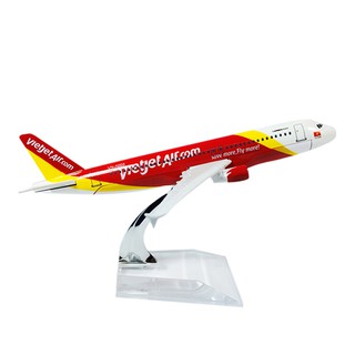 Mô hình máy bay vieietjet air airbus a320 16cm