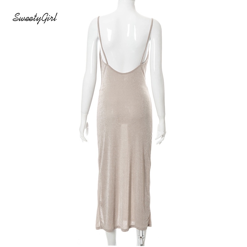 Đầm Maxi Không Tay Màu Trơn Dáng Ôm Thời Trang 2022 Cho Nữ