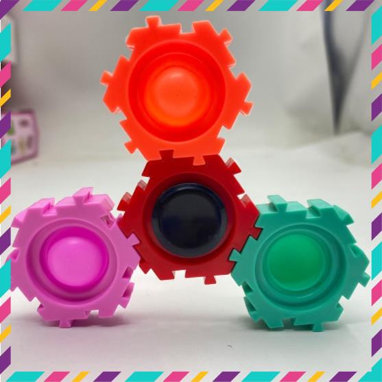 Con quay Spinner lắp ráp thông minh kết hợp đồ chơi POP IT siêu độc đáo