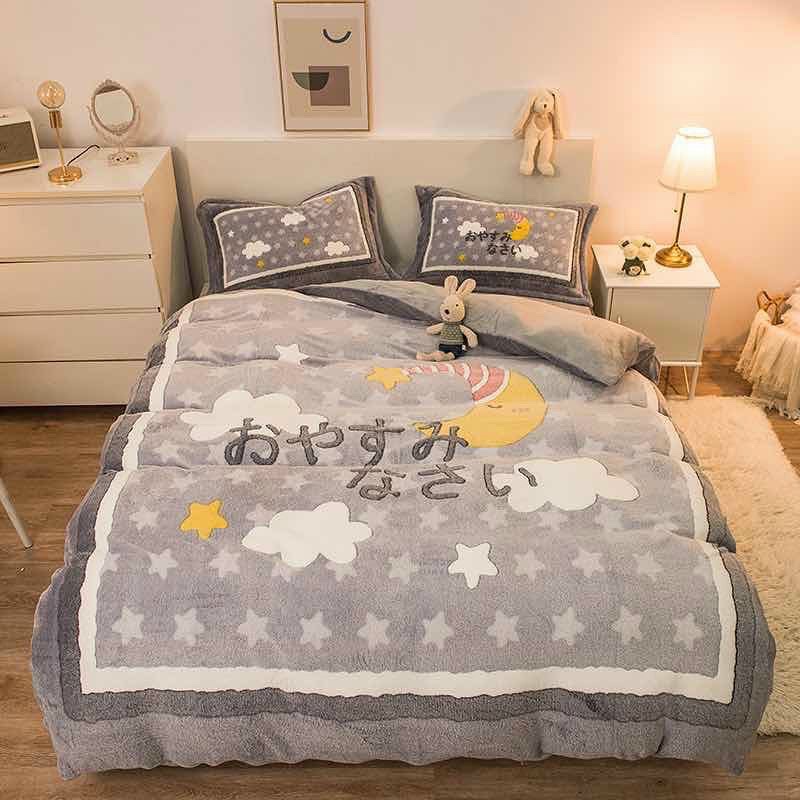 Set Bộ Vỏ Nỉ Nhung Tuyết Sữa 5D (12 Mẫu ) , Chất Nhung Mềm Êm, Giữ Ấm Tốt Cho Mùa Đông