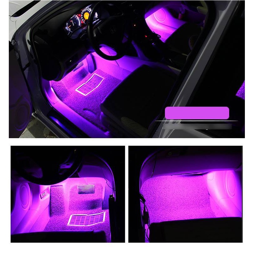 Bộ 12 Led gắn gầm ghế ô tô nháy theo điệu nhạc