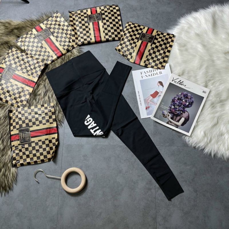 Quần legging chữ gối hàng QC